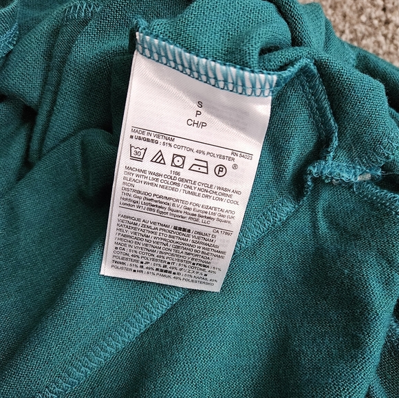 Banana Republic peplum top emerald green small - Picture 3 of 3